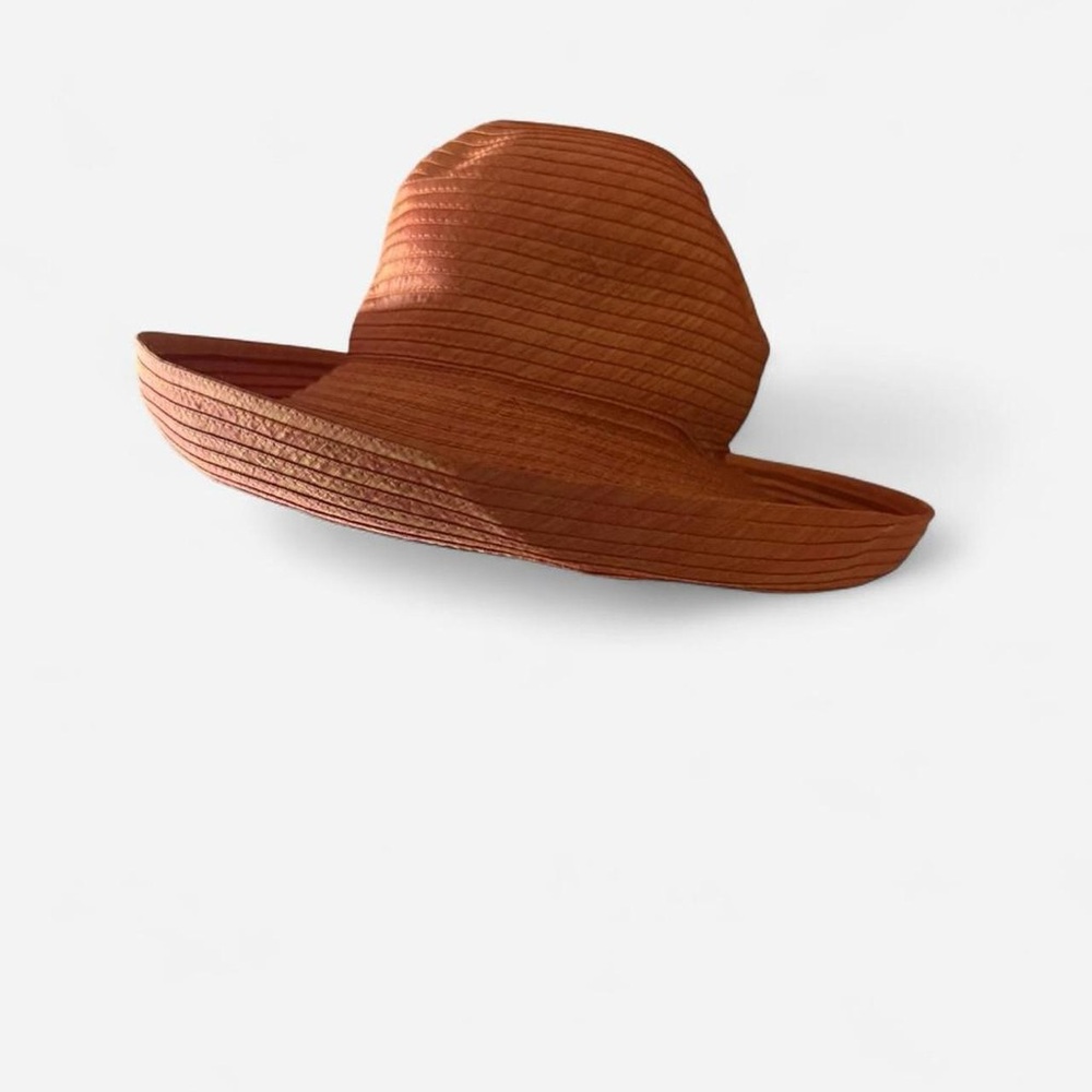 Coldwater Creek Rust Wide-Brimmed Hat